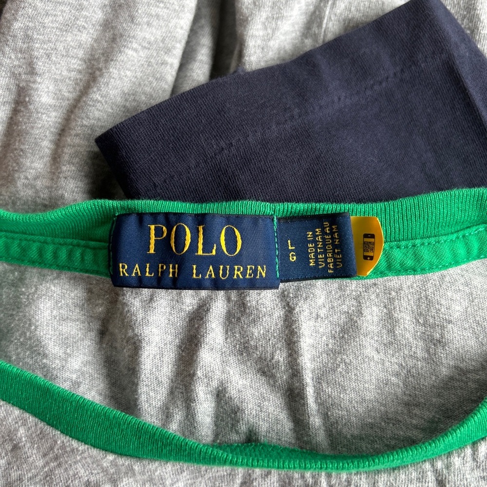 Polo Mens Size L Gray Short Sleeve Shirt - Picture 3 of 4